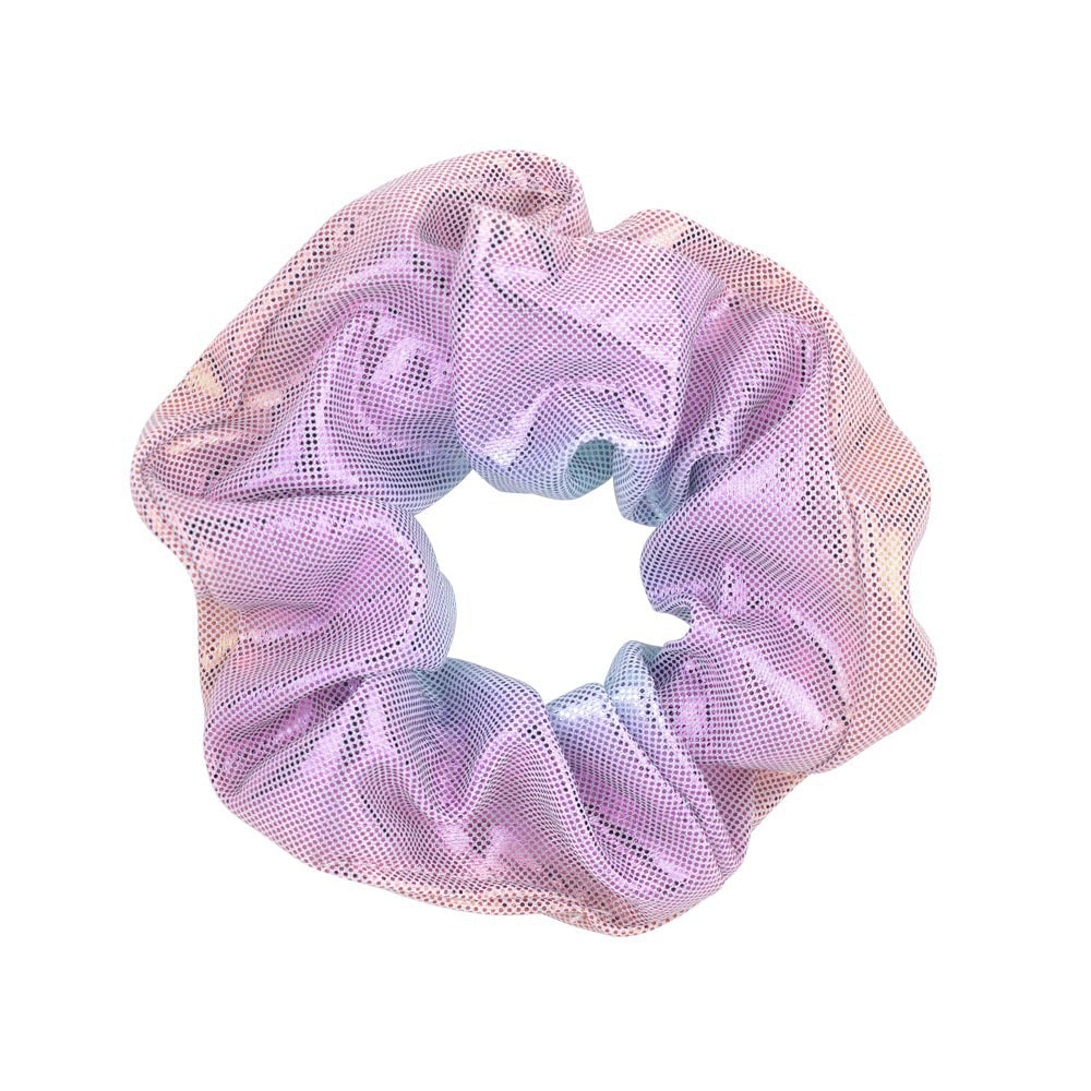 Wholesale 16-color Laser Gold-stamped Fabric Double-color Gradient Pig Intestine Hair Scrunchies